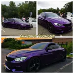 Super Gloss Black Purple Carbon Car Vinyl Wrap