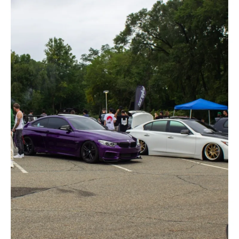 Super Gloss Black Purple Carbon Car Vinyl Wrap