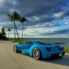 PET Super Gloss Miami Blue Car Vinyl Wrap