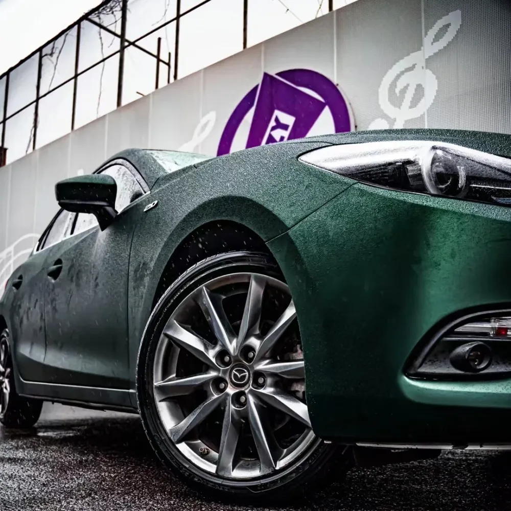 Matte Venom Green Car Vinyl Wrap