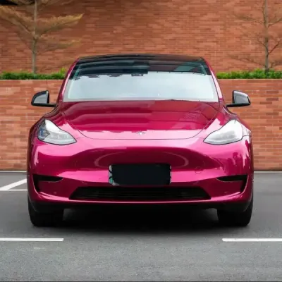 PET Glossy Metallic Rubellite Purple Vinyl Wrap 02