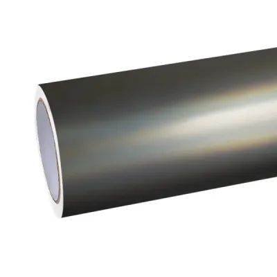 PET Neon Electroplated Tungsten Steel Grey Car Vinyl Wrap 01
