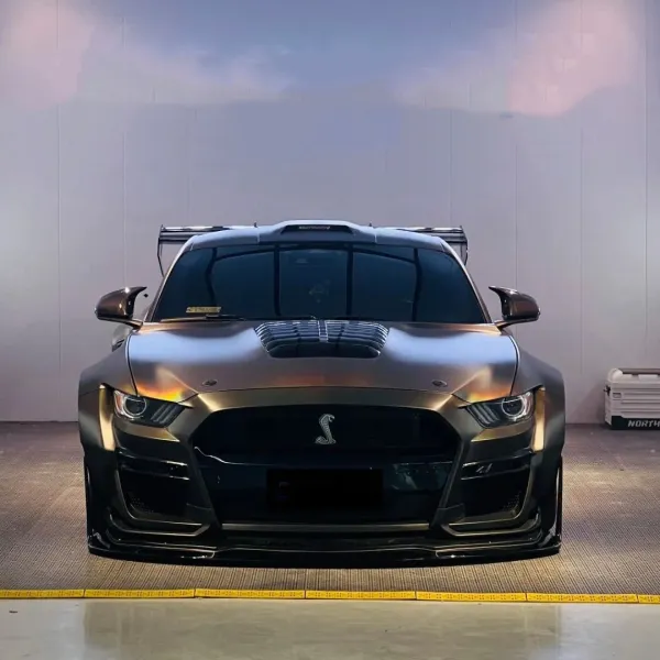 PET Neon Electroplated Tungsten Steel Grey Car Vinyl Wrap