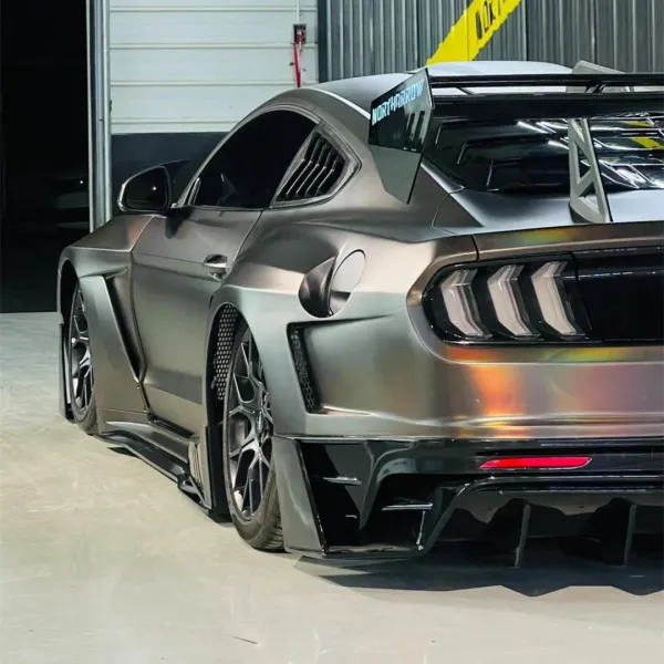 PET Neon Electroplated Tungsten Steel Grey Car Vinyl Wrap