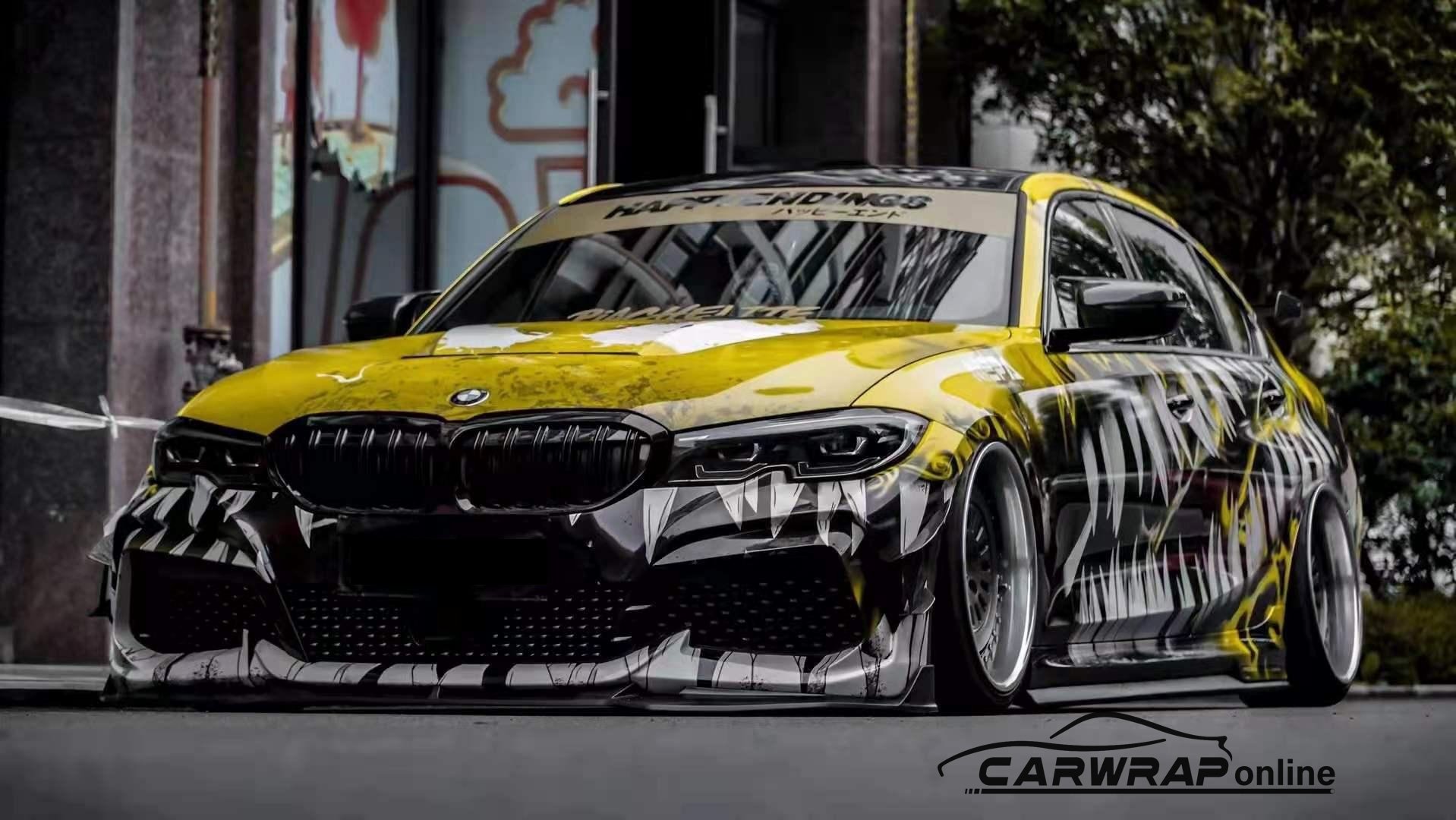 Halloween Limited Venom Color Custom Car Vinyl Wrap