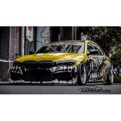 Halloween Limited Venom Color Custom Car Vinyl Wrap 02