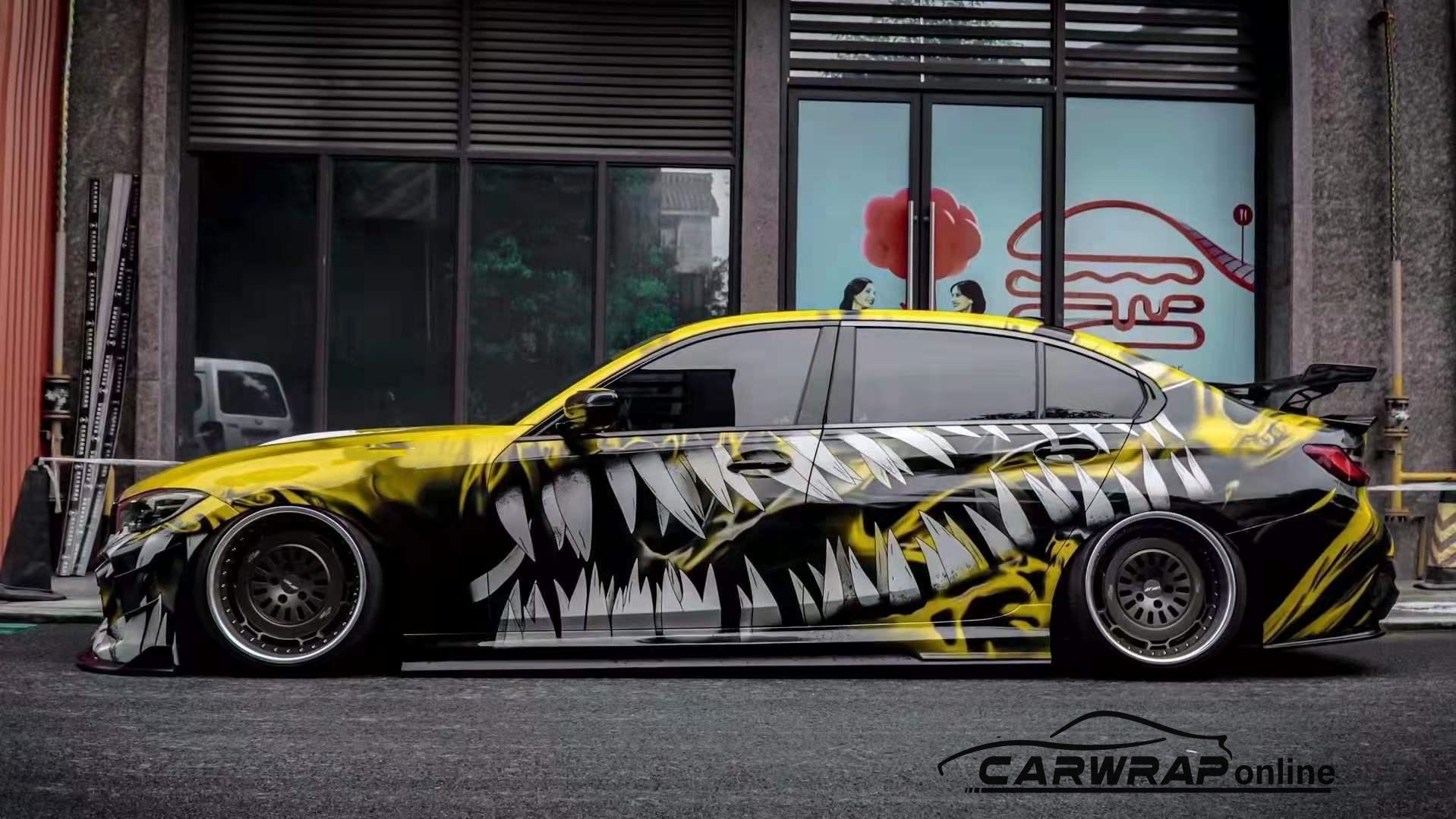 Halloween Limited Venom Color Custom Car Vinyl Wrap