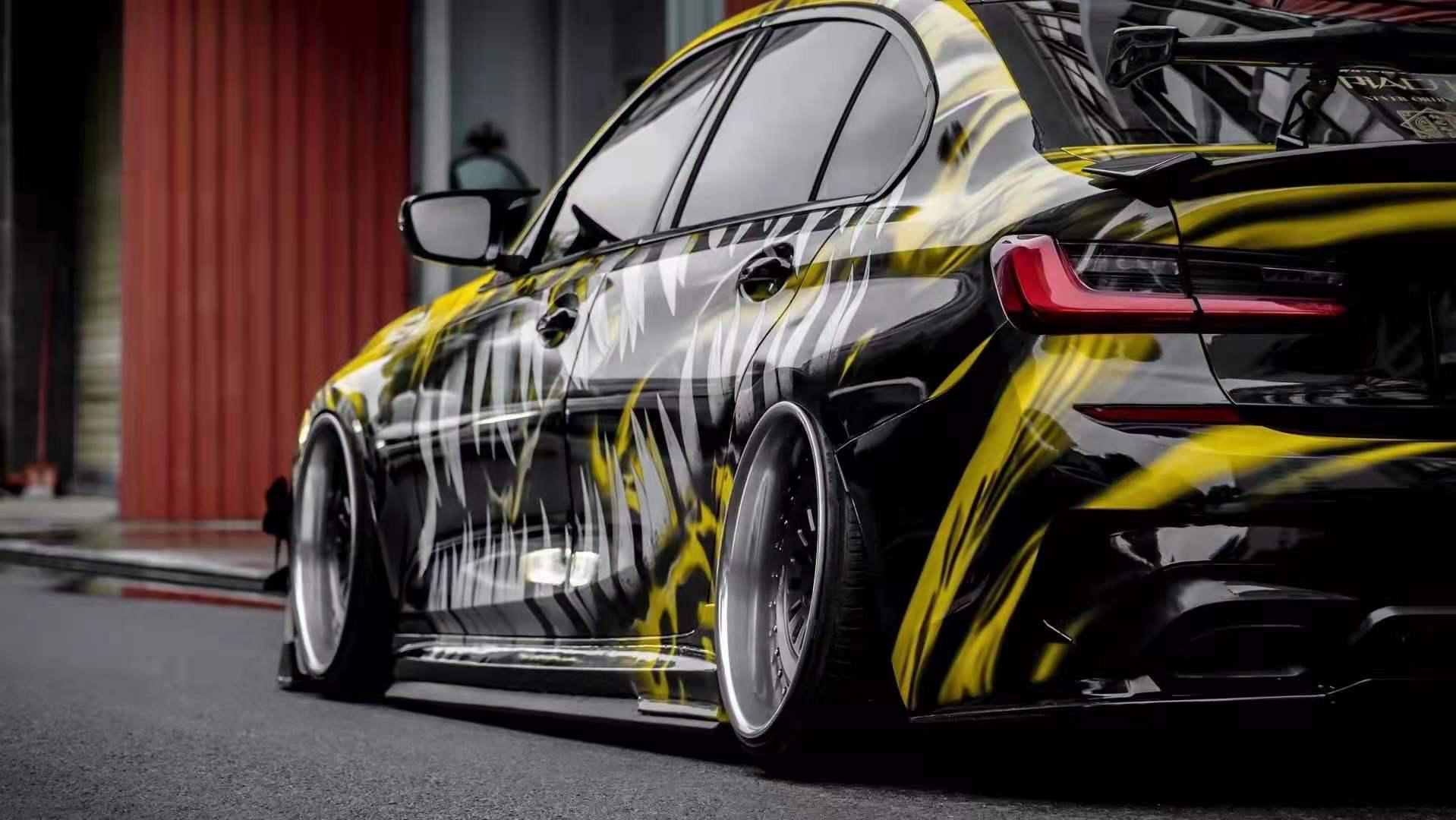 Halloween Limited Venom Color Custom Car Vinyl Wrap