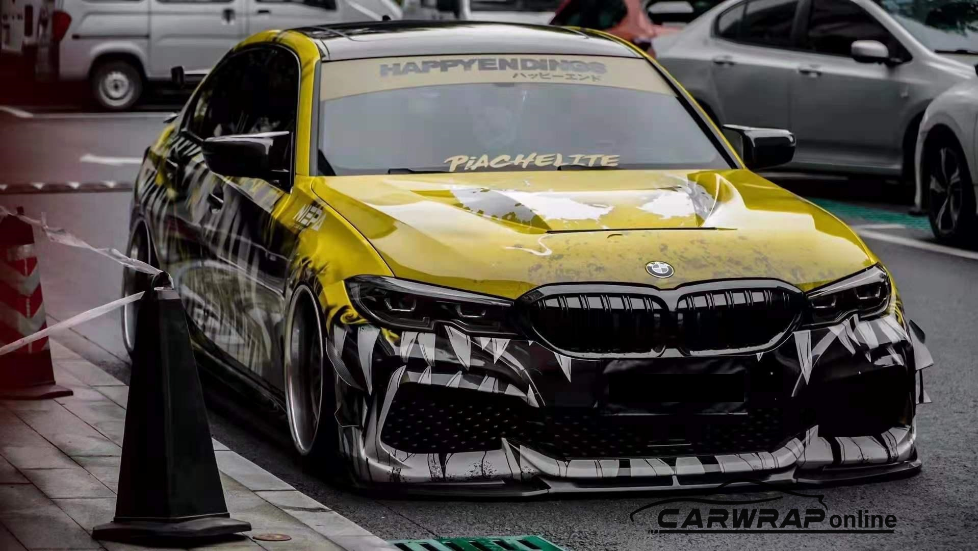 Halloween Limited Venom Color Custom Car Vinyl Wrap