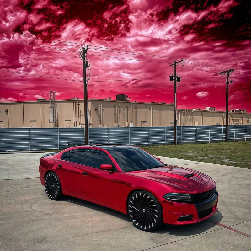 Gloss Red Mirror Chrome Car Vinyl Wrap