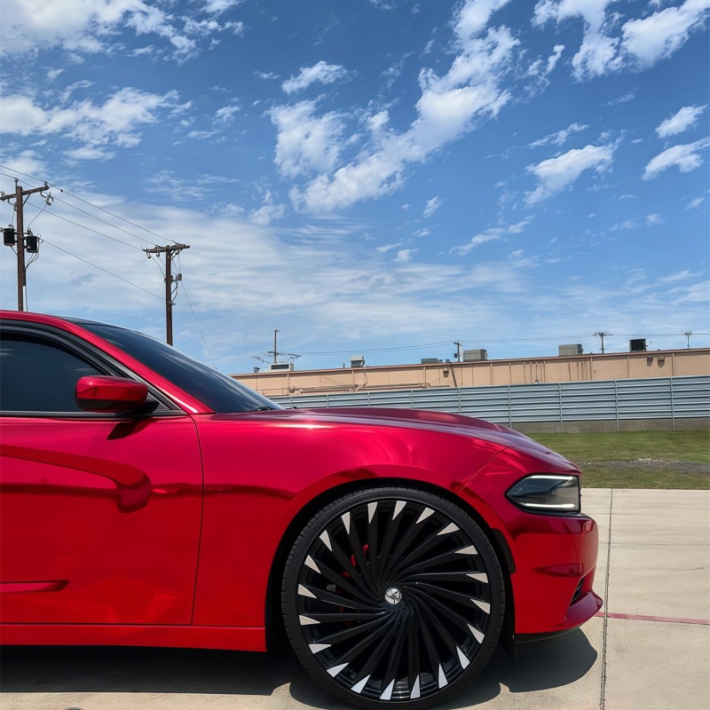 Gloss Red Mirror Chrome Car Vinyl Wrap