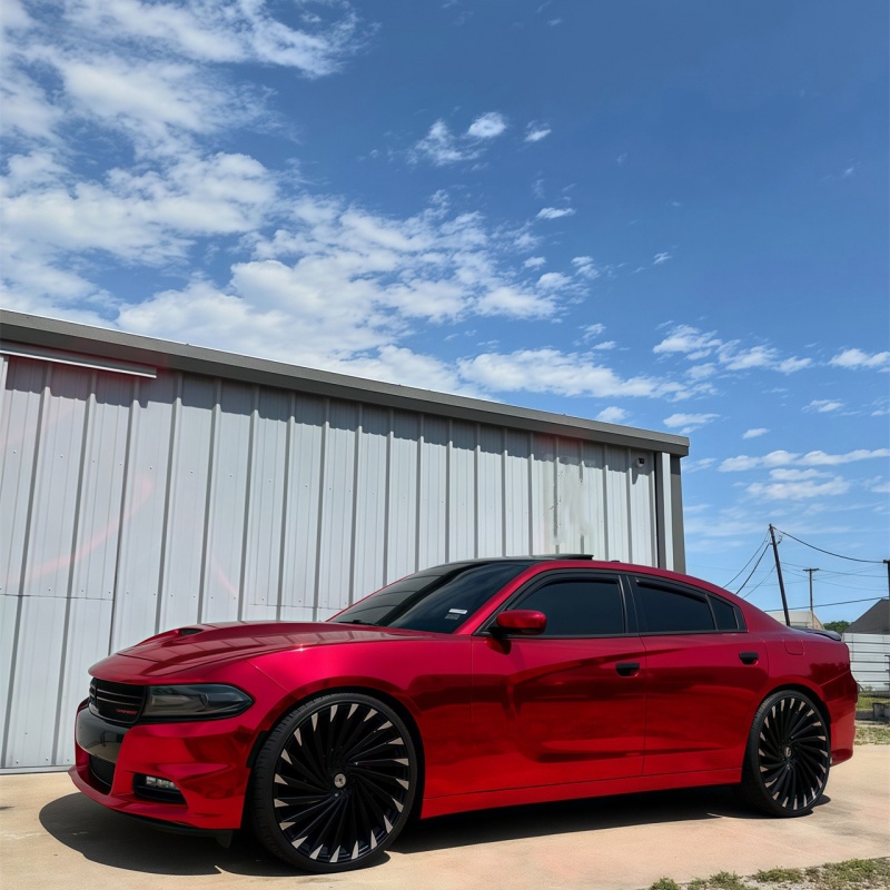 Gloss Red Mirror Chrome Car Vinyl Wrap