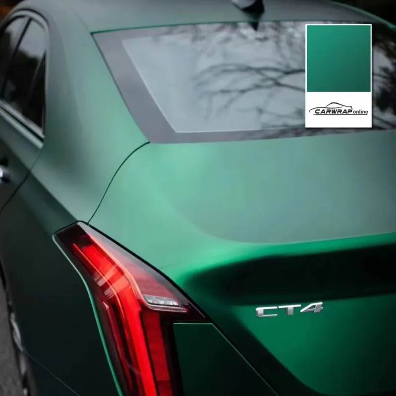 Ultra-Matte Venom Green Car Vinyl Wrap