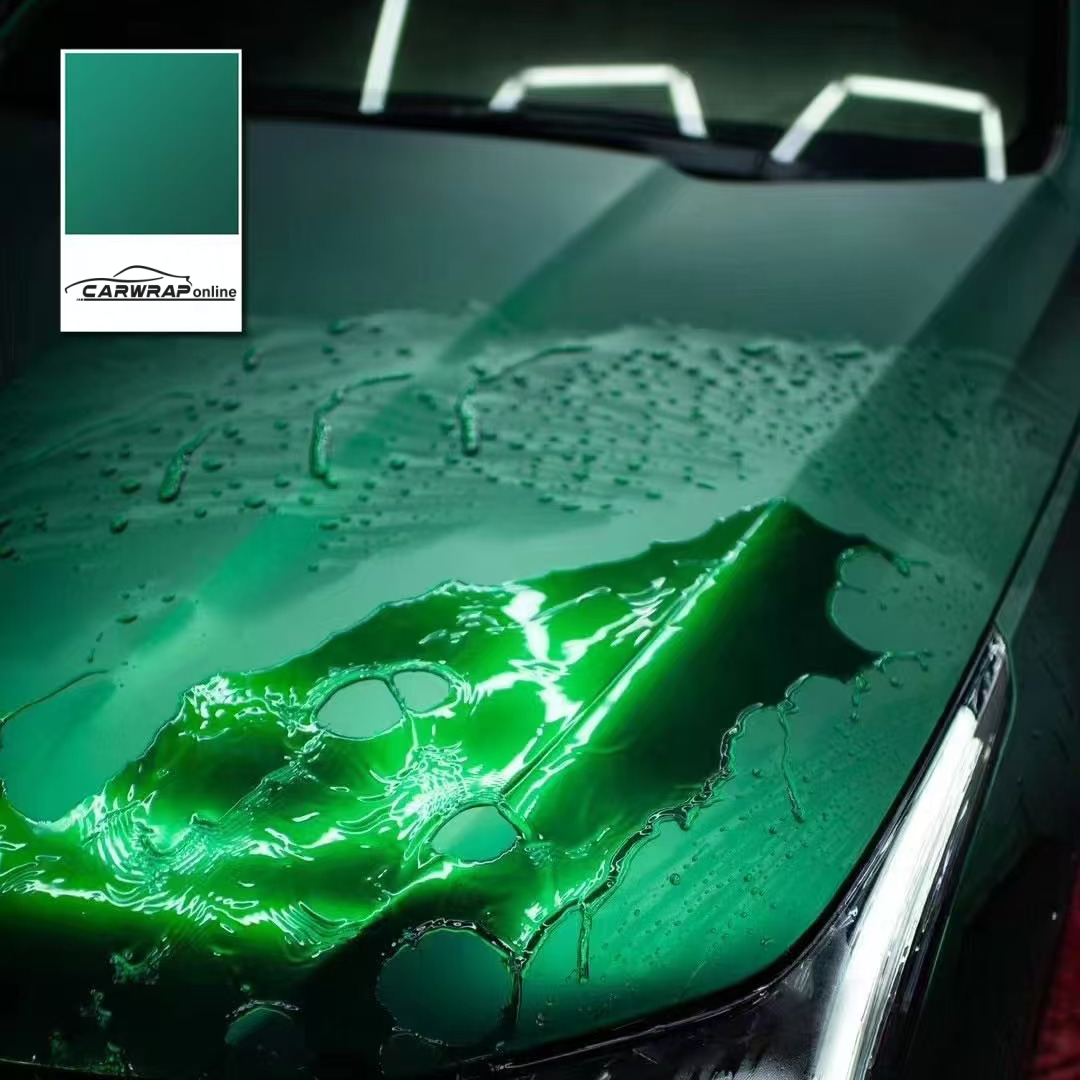 Ultra-Matte Venom Green Car Vinyl Wrap