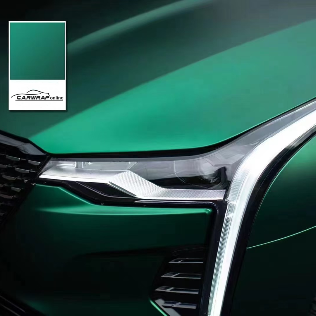 Ultra-Matte Venom Green Car Vinyl Wrap