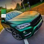 Ultra-Matte Venom Green Car Vinyl Wrap