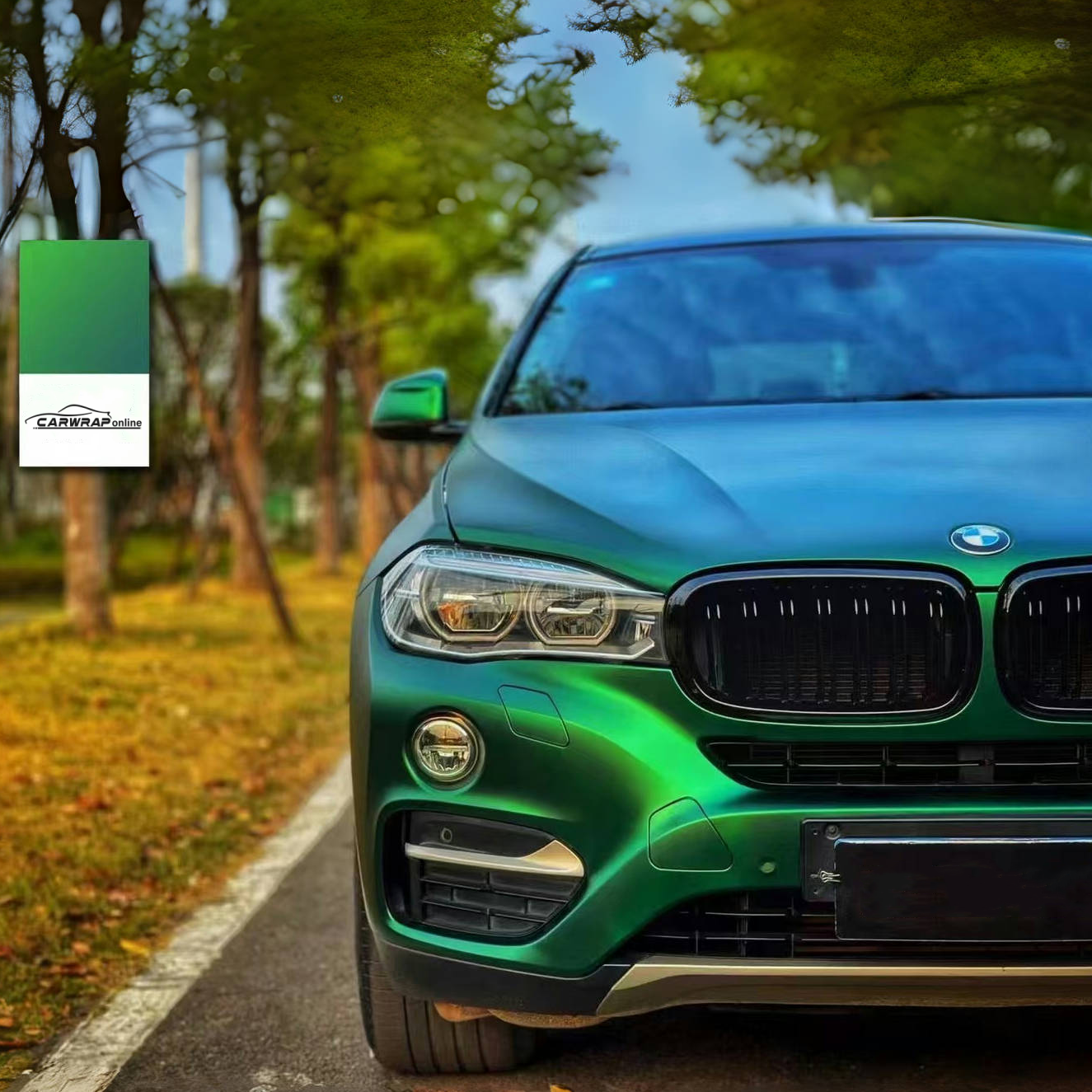 Ultra-Matte Venom Green Car Vinyl Wrap