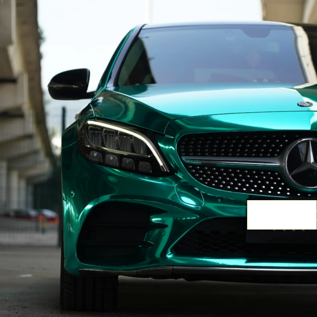 Chrome Mirror Mint Green Car Vinyl Wrap (Non-Stretchable)