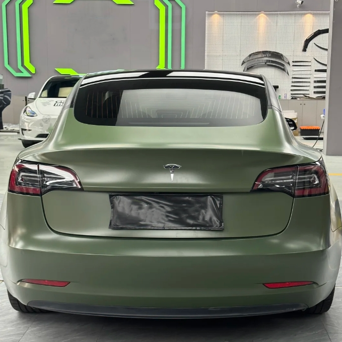 Matte Army Green Car Vinyl Wrap