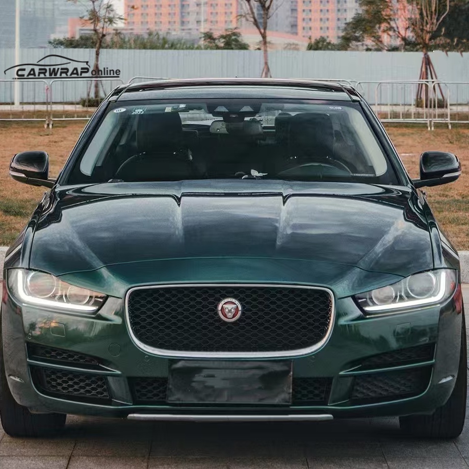 Gloss Royal Green Car Vinyl Wrap