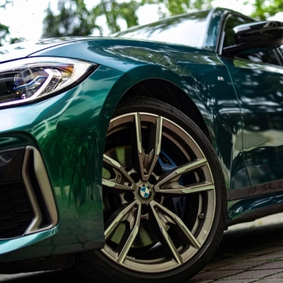 Gloss Royal Green Car Vinyl Wrap 02