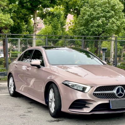 PET Rouge Pearl Pink Car Vinyl Wrap 02