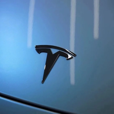 Tesla Twin Candy Grey Cyanine Car Vinyl Wrap 01