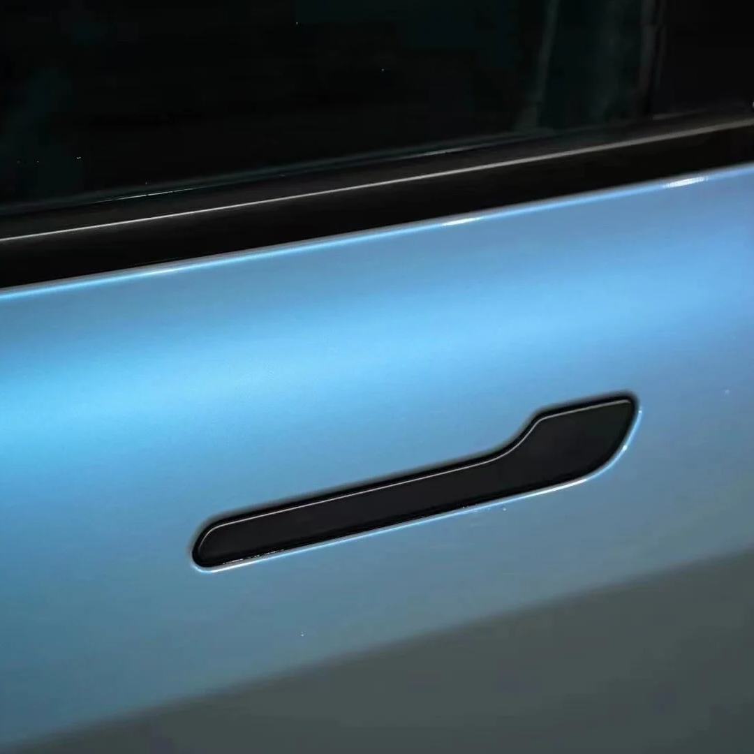 Tesla Twin Candy Grey Cyanine Car Vinyl Wrap