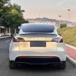 Tesla Glossy Magic Gold Blue Car Vinyl Wrap
