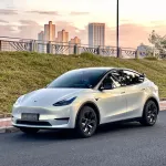 Tesla Glossy Magic Gold Blue Car Vinyl Wrap