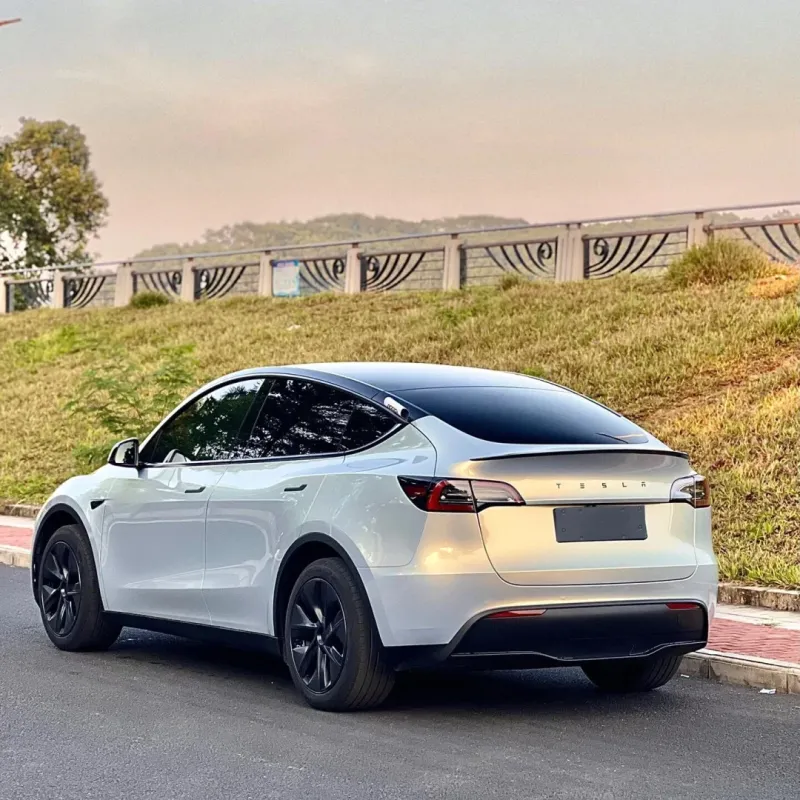 Tesla Glossy Magic Gold Blue Car Vinyl Wrap