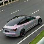 Gloss Twin Candy Grey Red Car Wrap