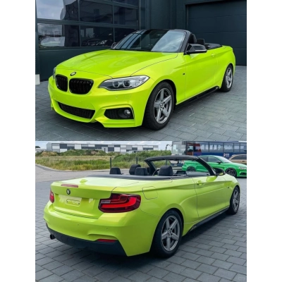 BMW Gloss Magic Gold Fluorescence Car Vinyl Wrap 02