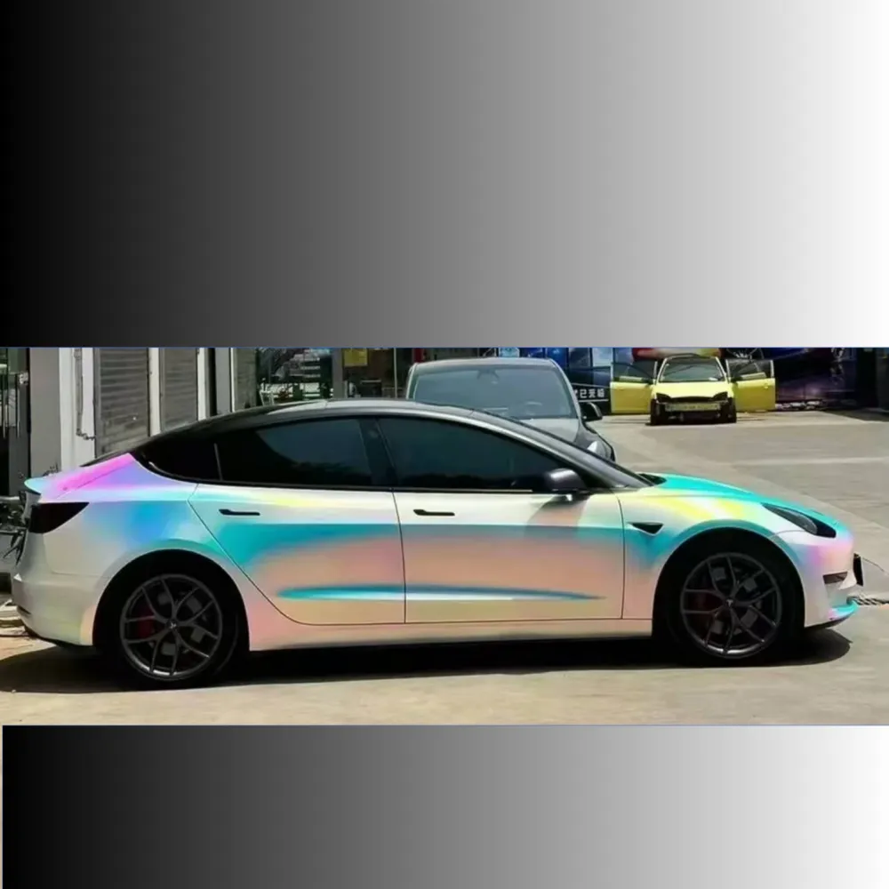 Matte Holographic Rainbow Neo Chrome Car Vinyl Wrap 