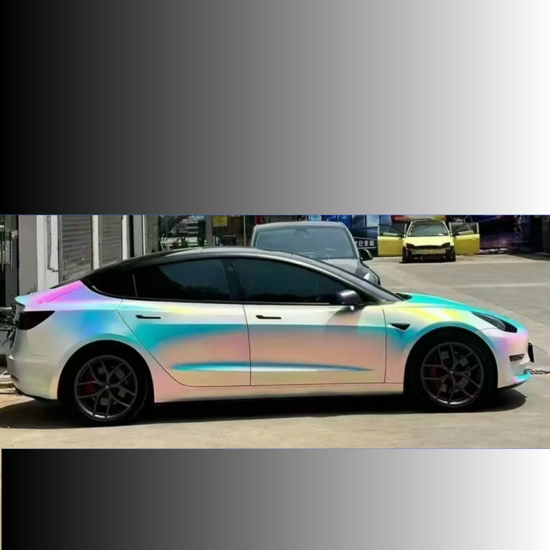 Matte Holographic Rainbow Neo Chrome Car Vinyl Wrap 