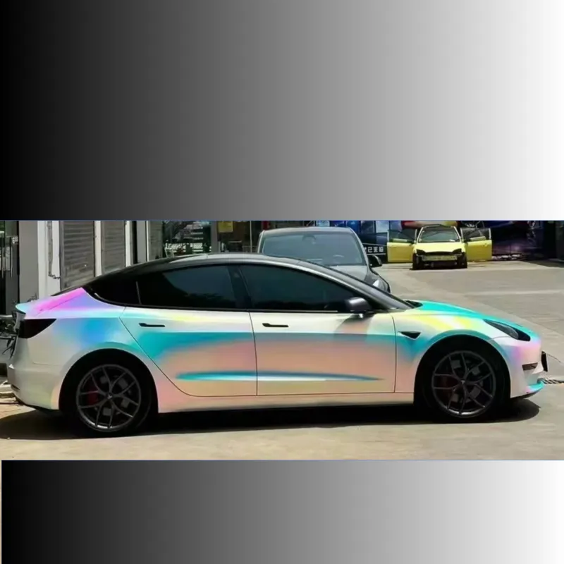 Matte Holographic Rainbow Neo Chrome Car Vinyl Wrap 