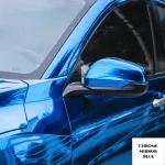 Chrome Mirror Blue Car Vinyl Wrap