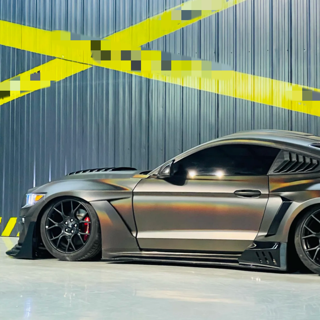 PET Neon Electroplated Tungsten Steel Grey Car Vinyl Wrap