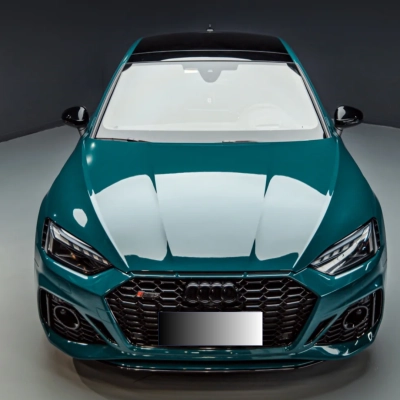 Gloss Audi Hell Green Car Vinyl Wrap 02