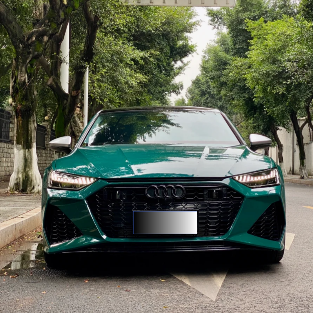 Gloss Audi Hell Green Car Vinyl Wrap