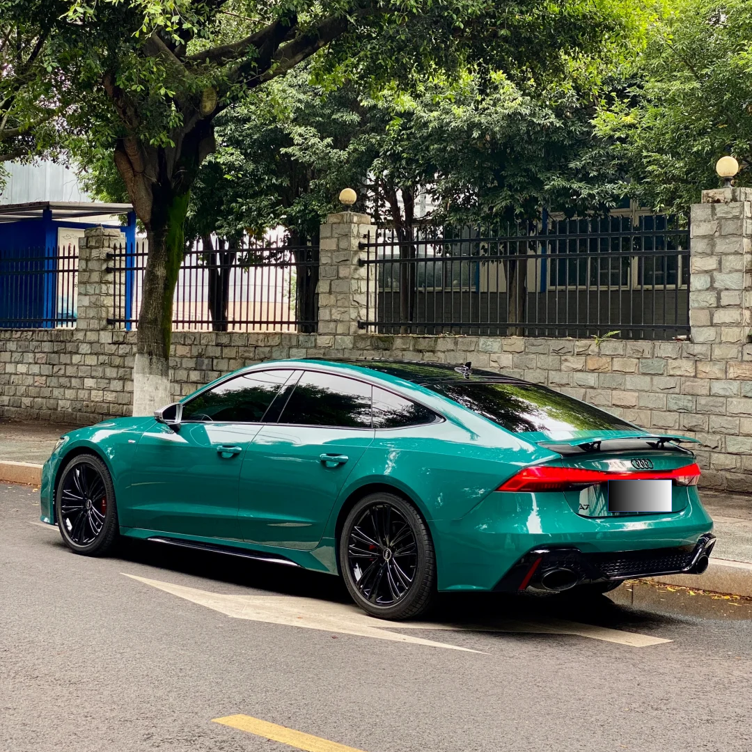 Gloss Audi Hell Green Car Vinyl Wrap
