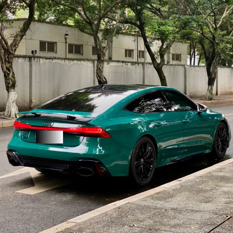 Gloss Audi Hell Green Car Vinyl Wrap
