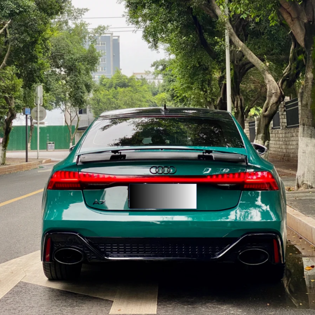 Gloss Audi Hell Green Car Vinyl Wrap