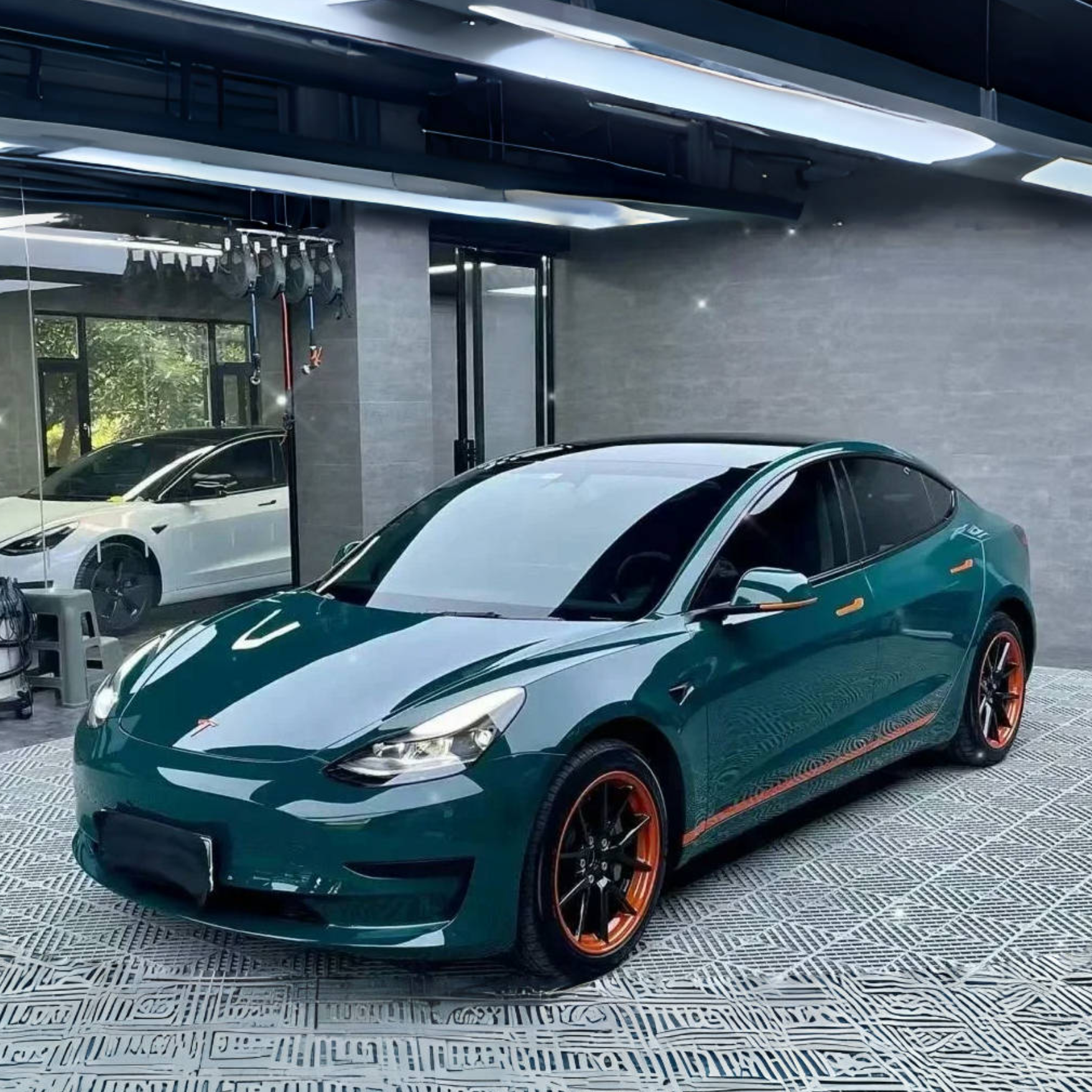 Gloss Audi Hell Green Car Vinyl Wrap