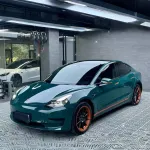 Gloss Audi Hell Green Car Vinyl Wrap