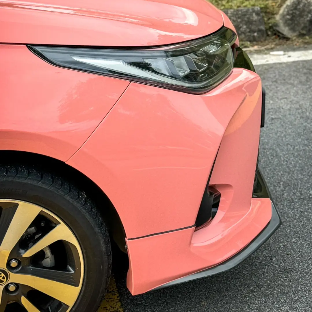 Super Gloss Salmon Pink Car Vinyl Wrap