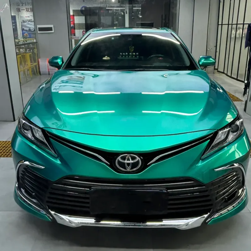 Gloss Metal Emerald Green Car Vinyl Wrap