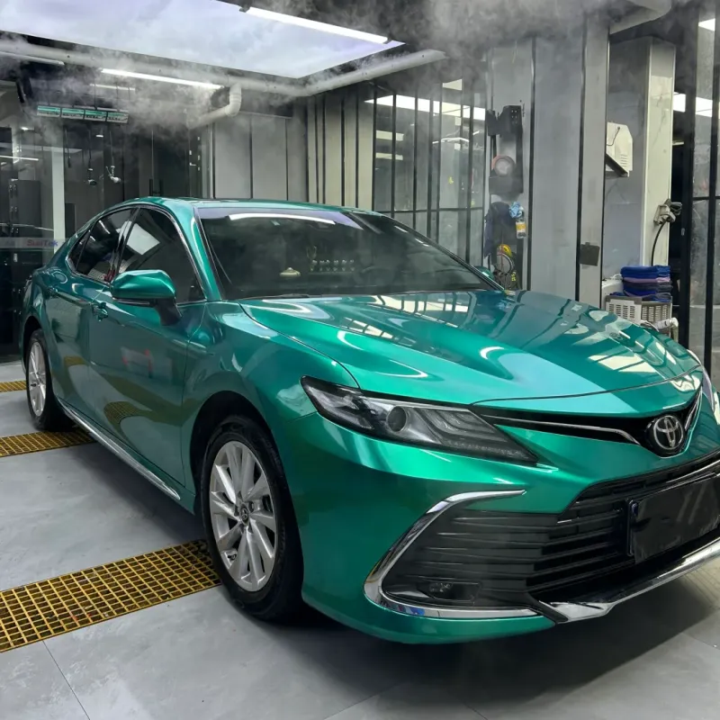 Gloss Metal Emerald Green Car Vinyl Wrap