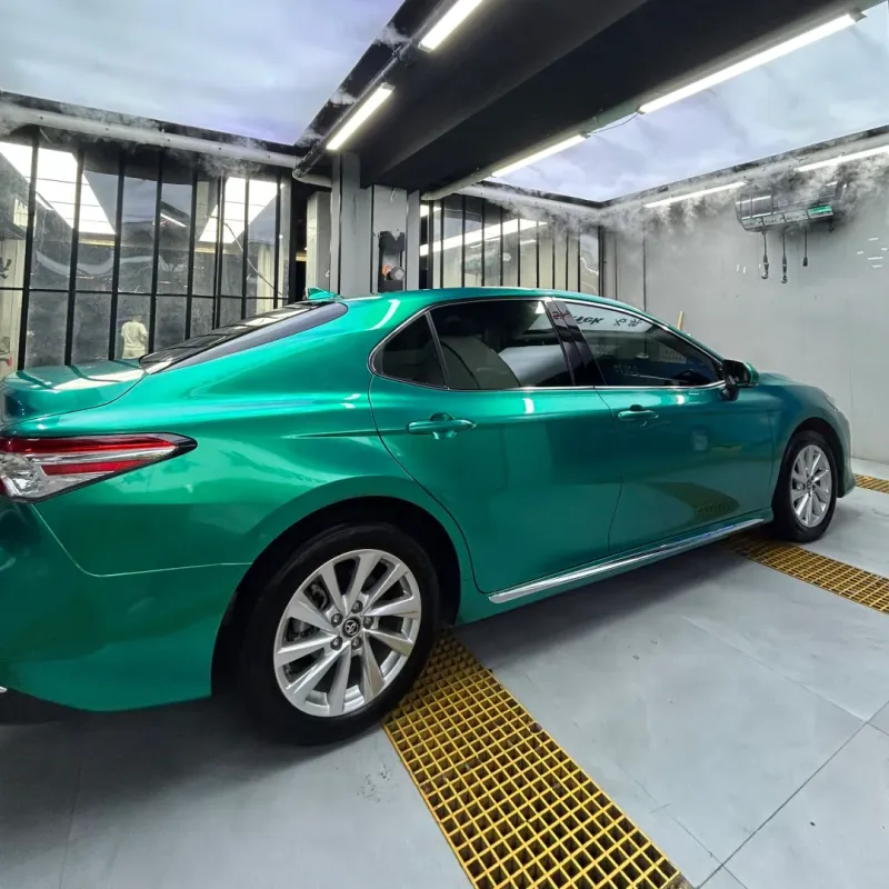 Gloss Metal Emerald Green Car Vinyl Wrap