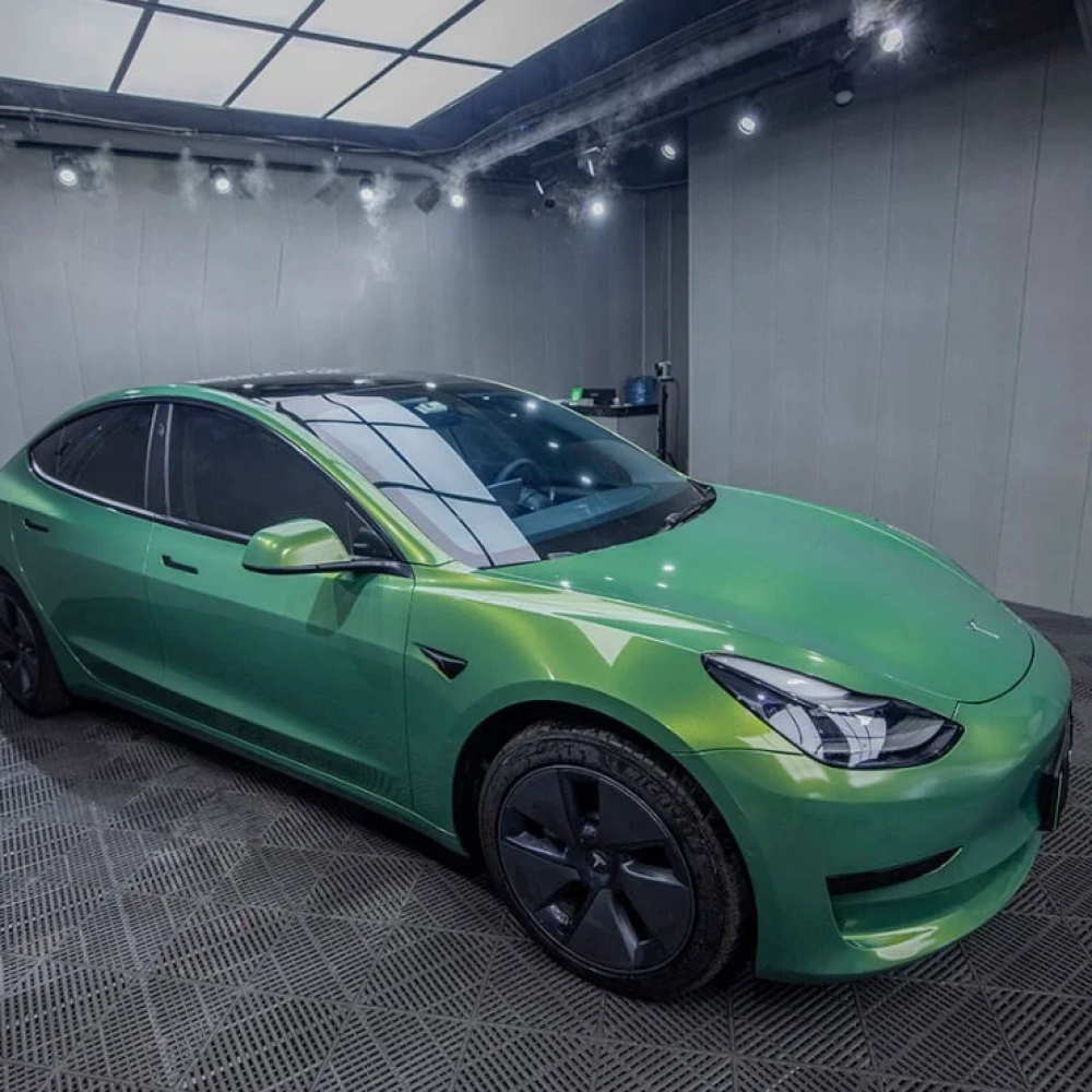Super Gloss Rainbow Emerald Green Car Vinyl Wrap